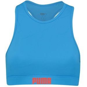 Puma Racerback Bikini Top Blauw L Vrouw