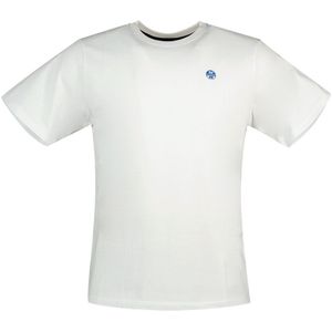 North Sails Logo Short Sleeve T-shirt Wit XL Man