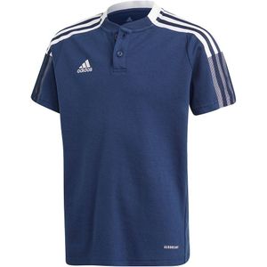 Adidas Tiro 21 Short Sleeve Polo Blauw 9-10 Years