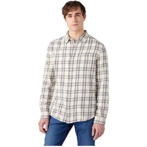Wrangler 1 Pocket Regular Fit Long Sleeve Shirt Beige L Man