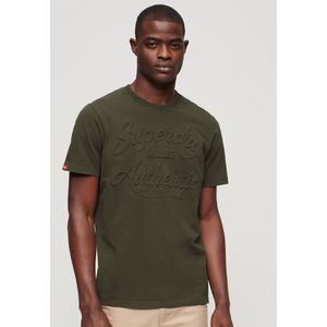Superdry Embossed Archive Graphic Short Sleeve T-shirt Groen M Man