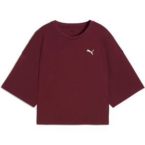 Puma Select Wardrobe Ess Cropped Oversized T-shirt Met Korte Mouwen