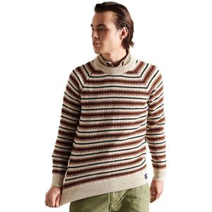 Superdry Classic Pattern Crew Sweater Bruin XL Man