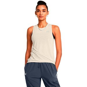 Under Armour Launch Trail Sleeveless T-shirt Beige L Vrouw
