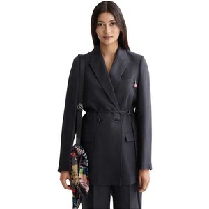 Scotch & Soda Double Breasted Belted Drapey Blazer