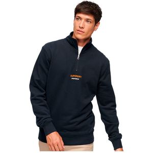 Superdry Sportswear Logo Loose Half Zip Sweater Blauw S Man
