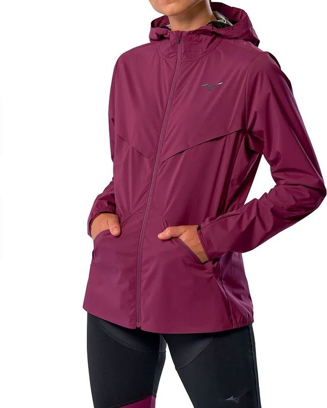 Mizuno - Thermal Charge - Damesjack - Waterdicht - Met Capuchon