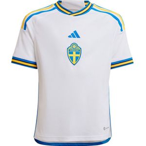 Adidas Sweden 22/23 Junior Short Sleeve T-shirt Away Wit 9-10 Years