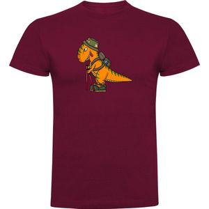 Kruskis Dino Trek Short Sleeve T-shirt Rood M Man