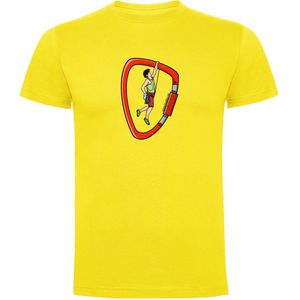 Kruskis Climber Short Sleeve T-shirt Geel 3XL Man