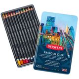 Derwent Metallic Box Procolour Pencil 12 Units Veelkleurig