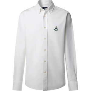 FaÇonnable Bird Yale Oxford Overhemd Met Lange Mouwen