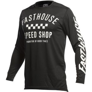 Fasthouse Carbon Long Sleeve Jersey Zwart L Man