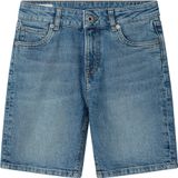 Pepe Jeans - PG800869ND2 - Blauwe Stijve Denim Shorts - Casual - Kinderkleding