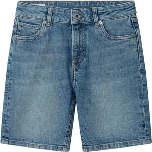 Pepe Jeans - PG800869ND2 - Blauwe Stijve Denim Shorts - Casual - Kinderkleding