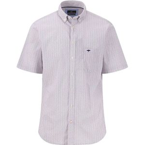 Fynch Hatton - Minimal Poplin Print Overhemd - Lichtblauw - Poplin Stof