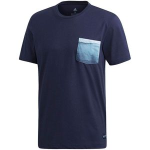 Adidas Parley Pocket Short Sleeve T-shirt Blauw M Man