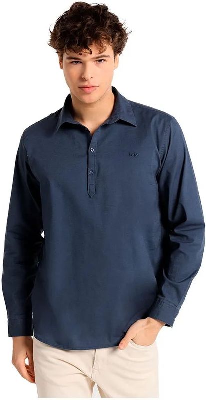 Lois - 145353843 - Poloshirt - Marineblauw - Lange Mouwen - Casual