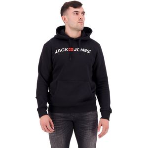 Jack & Jones Logo Hoodie Zwart XS Man