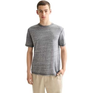 Scotch & Soda Regular Fit Melange T-shirt Met Korte Mouwen