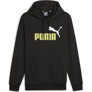 Puma Ess+ 2 Col Big Logo Hoodie Zwart S Man
