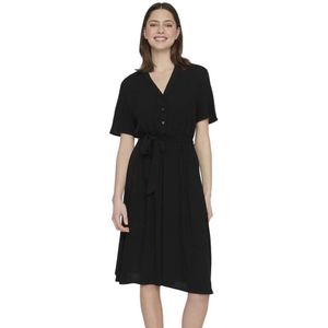 Vila Moashly Short Sleeve Short Dress Zwart 40 Vrouw