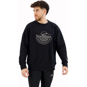 New Balance Athletics Graphic Sweatshirt Zwart XL Man