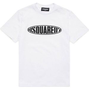 Dsquared2 Kids Relax Short Sleeve T-shirt Wit 14 Years