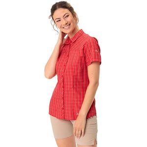 Vaude Tacun Ii Short Sleeve Shirt Rood 34 Vrouw