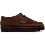 Clarks - Meare Walla - Donkerbruine Schoenen - Casual - Veters