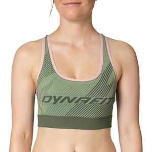 Dynafit - Alpine Graphic - Sportbeha - Olijfgroen - Stretch - 80% Polyester, 20% Elastaan