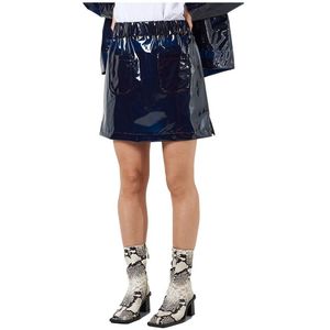 Noisy May Sky Transparent High Waist Mini Skirt Blauw XL Vrouw