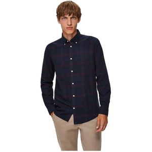 Selected Slim Flannel Overhemd Met Lange Mouwen