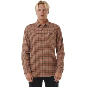 Rip Curl - Classic Surf Checked - Overhemd - Bruin - Lange Mouwen
