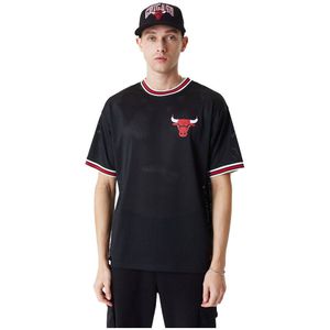 New Era Nba Os Mesh Chicago Bulls Short Sleeve T-shirt Zwart L Man