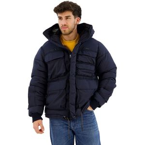 G-STAR RAW - Field Hooded Puffer Jacket - Blauw - M