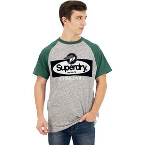 Superdry Vintage Core Logo Raglan T-shirt Grijs M Man
