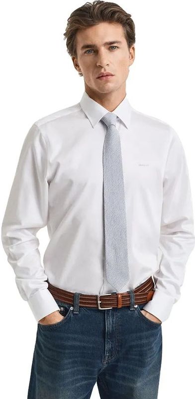 Gant Sateen Overhemd Met Lange Mouwen