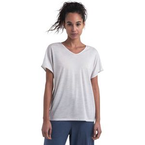 Icebreaker Merino Drayden Reversible Short Sleeve T-shirt Wit S Vrouw