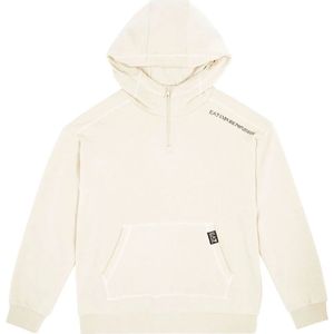 EA7 - Train Logo - Sweater - Amandel Beige - Katoen - Lange Mouwen