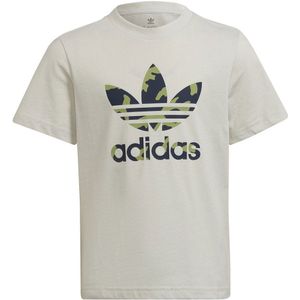 Adidas Originals All Over Print Short Sleeve T-shirt Wit 5-6 Years Jongen