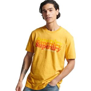 Superdry Vintage Cali Stripe T-shirt Geel XS Man