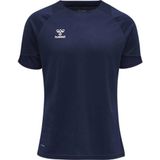 Hummel - Lead Poly - T-shirt - Blauw - Korte Mouwen