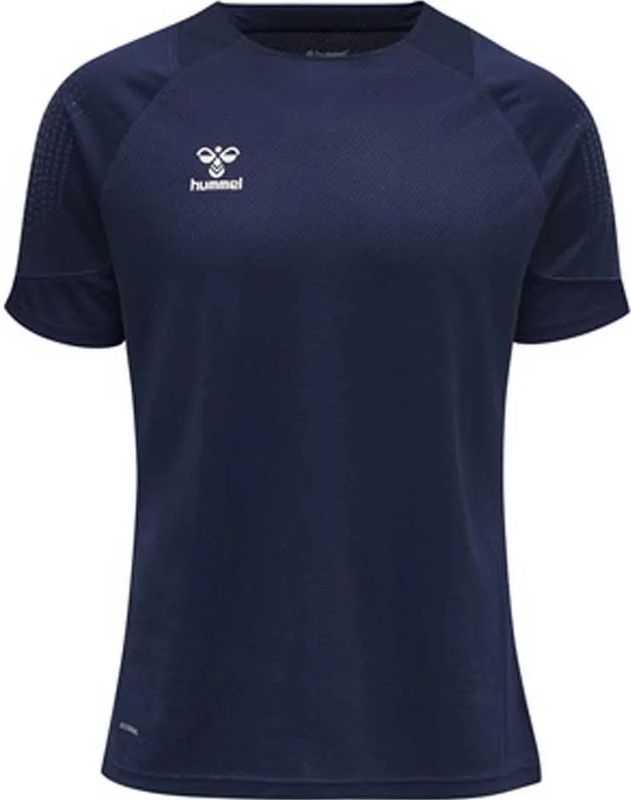 Hummel - Lead Poly - T-shirt - Blauw - Korte Mouwen