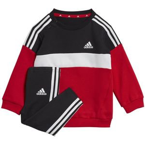 Adidas Tiberio 3 Stripes Colorblock Set Rood,Zwart 3-6 Months