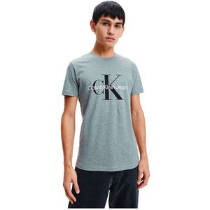 Calvin Klein Jeans Core Monogram Slim Short Sleeve T-shirt Blauw L Man
