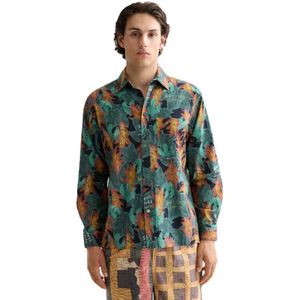 Scotch & Soda Structured Printed Overhemd Met Lange Mouwen