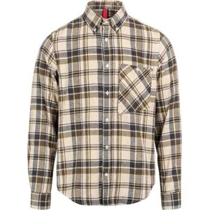 The Mountain Studio Button Down Flannel Check Overhemd Met Lange Mouwen