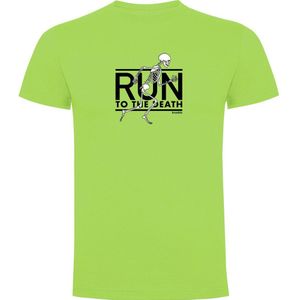 Kruskis Run To The Death Short Sleeve T-shirt Groen XL Man