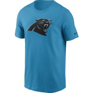 Nike Nfl Carolina Panthers Logo Essential Short Sleeve T-shirt Blauw M Man